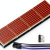 MAX7219 GODIYMODULES Matrix Panel 32x8 4-in-1 Module Wires Arduino Pi-1