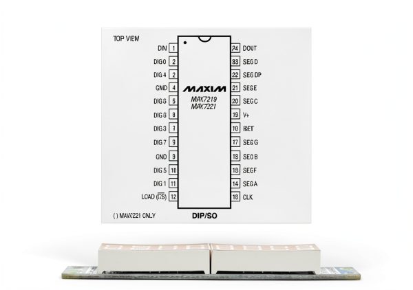 DEVMO 4pcs 8 Digit 7 Segment Module MAX7219 LED Display Cascade-6