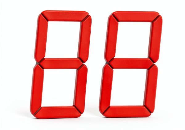 Large Seven Segment Display Red 2.3" Alzatex LED, Common Anode-2