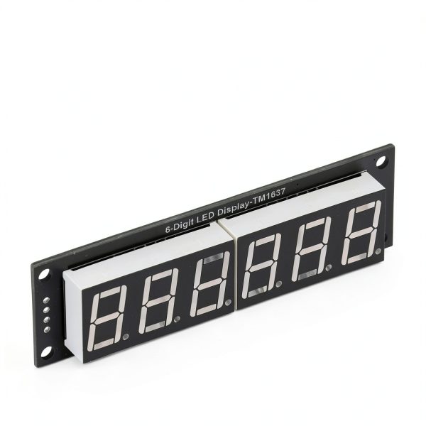 6 Digit 7 Segment Display Module LED Display Digital Tube Module TM1637 Driver Tube Clock Display with Pin Header 5V-7