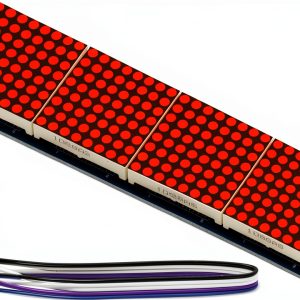 MAX7219 GODIYMODULES Matrix Panel 32x8 4-in-1 Module Wires Arduino Pi-0