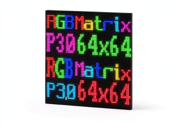 64x64 RGB LED Matrix Panel P3.0 LLidgermal 3mm Pitch 4096 LEDs HUB75-1