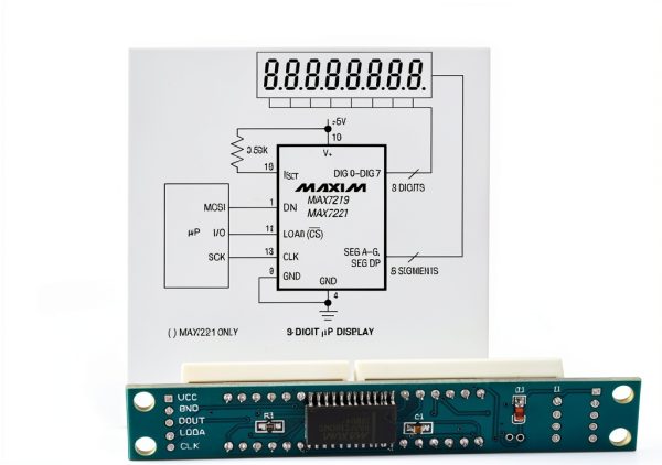DEVMO 4pcs 8 Digit 7 Segment Module MAX7219 LED Display Cascade-4