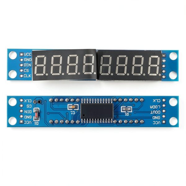 6 PCS 8-Digit 7 Segment MAX7219 Digital Segment Module, Seven Section 8 Bit LED Display Tube for MCU/51/AVR/STM32 for Raspberry Pi ESP8266 Nodemcu (Pack of 6)-1