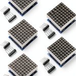 MAX7219 8x8 Dot Matrix LED Display Module 5PCS DIY Kit by Organizer 5V-0