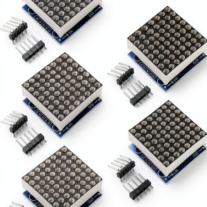 MAX7219 8x8 Dot Matrix LED Display Module 5PCS DIY Kit by Organizer 5V-0