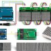 MAX7219 Dot Matrix Module 8x8 LED Display by ALAMSCN with 5 Pin Wires-1