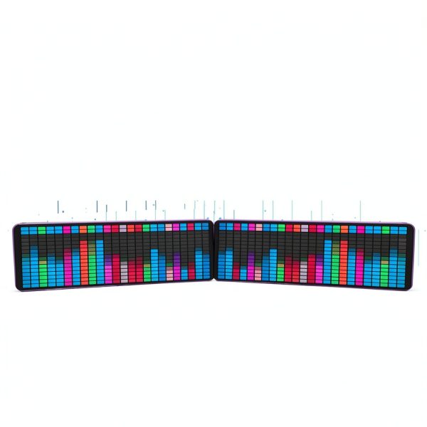 LED Music Spectrum Display Asixxsix 384 RGB Analyzer with 20 Effects-3
