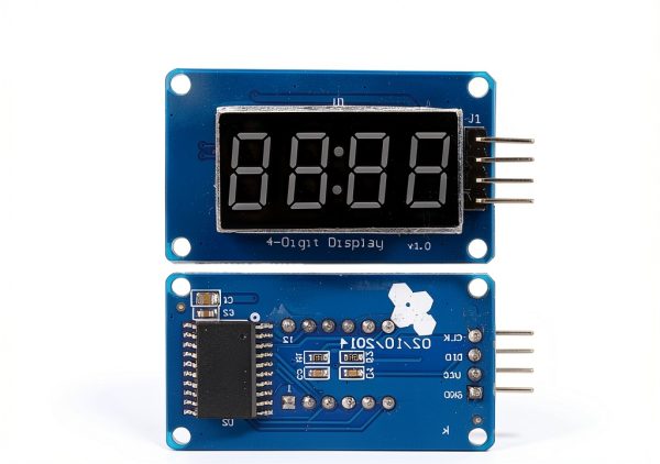 TM1637 Driver Chip LED Display Module 4-Digit Common Anode Red Tube-8