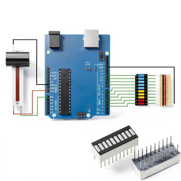LED Bar Graph Display 10 segment DIP-20 Sockets DAOKAI-5