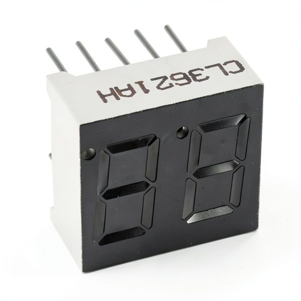 uxcell Common Cathode 10 Pin 2 Bit 7 Segment Display 0.59 x 0.55 x 0.28 Inch 0.35" Red LED Display Digital Tube 5pcs-5