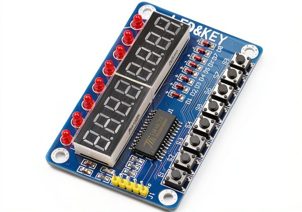 HiLetgo TM1638 8 Bits Digital LED Tube Display Module with 8 LEDs 8 Button Keys for AVR Arduino ARM-3