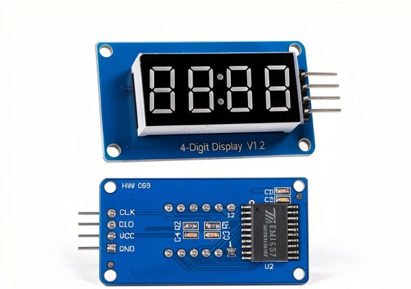 4 Digit 7 Segment LED Display Board WWZMDiB Arduino 5-Piece Red-2