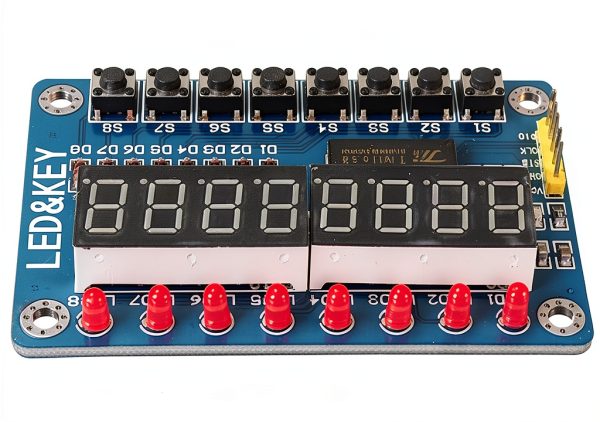 HiLetgo TM1638 8 Bits Digital LED Tube Display Module with 8 LEDs 8 Button Keys for AVR Arduino ARM-1