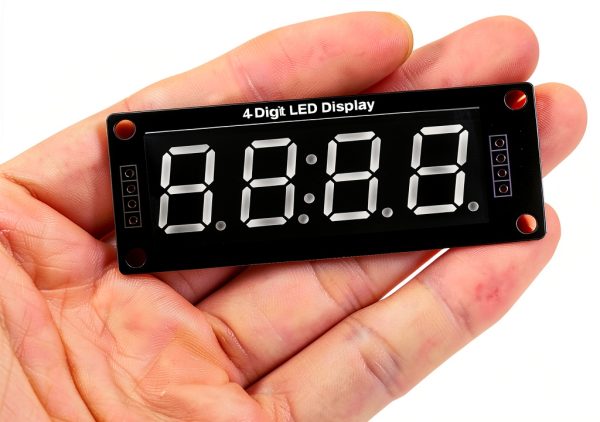 5PCS TM1637 0.56" LED Display Digital Tube Decimal 7 Segment 4 Digit Clock Double Dots Module Serial Driver Board 5 Colors Red Green White Yellow Blue-6