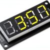 5PCS TM1637 0.56" LED Display Digital Tube Decimal 7 Segment 4 Digit Clock Double Dots Module Serial Driver Board 5 Colors Red Green White Yellow Blue-1