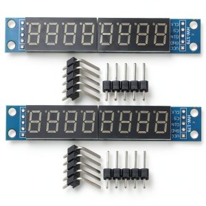 MAX7219 LED Module 8-Digit Display by GODIYMODULES for Arduino MCU-0