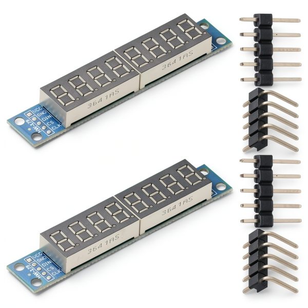 MAX7219 LED Module 8-Digit Display by GODIYMODULES for Arduino MCU-1