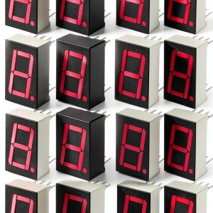 WWZMDiB 20 Pcs 1 Bit 7 Segment Display 10 Pin Red 0.56" Common Cathode LED Number Digital Tube-0