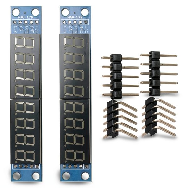 MAX7219 LED Module 8-Digit Display by GODIYMODULES for Arduino MCU-2