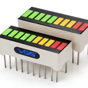 New 2pcs. 10 Segment LED Bar Graph Display 3 Colors(2xSuper Red+3xYellow+5xSuper Green) Single led bar Graph(DIY or Arduino) ARGY-0