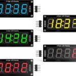 5PCS TM1637 0.56" LED Display Digital Tube Decimal 7 Segment 4 Digit Clock Double Dots Module Serial Driver Board 5 Colors Red Green White Yellow Blue-0