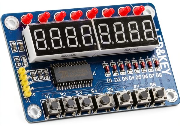 HiLetgo TM1638 8 Bits Digital LED Tube Display Module with 8 LEDs 8 Button Keys for AVR Arduino ARM-0