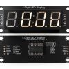 5PCS TM1637 0.56" LED Display Digital Tube Decimal 7 Segment 4 Digit Clock Double Dots Module Serial Driver Board 5 Colors Red Green White Yellow Blue-2