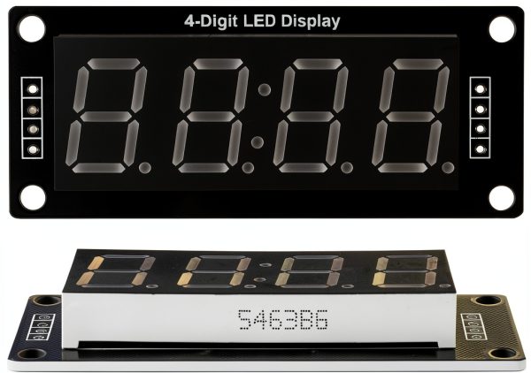 5PCS TM1637 0.56" LED Display Digital Tube Decimal 7 Segment 4 Digit Clock Double Dots Module Serial Driver Board 5 Colors Red Green White Yellow Blue-3