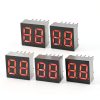 uxcell Common Cathode 10 Pin 2 Bit 7 Segment Display 0.59 x 0.55 x 0.28 Inch 0.35" Red LED Display Digital Tube 5pcs-0