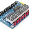 HiLetgo TM1638 8 Bits Digital LED Tube Display Module with 8 LEDs 8 Button Keys for AVR Arduino ARM-2