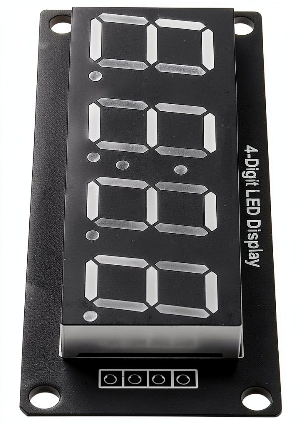 5PCS TM1637 0.56" LED Display Digital Tube Decimal 7 Segment 4 Digit Clock Double Dots Module Serial Driver Board 5 Colors Red Green White Yellow Blue-4